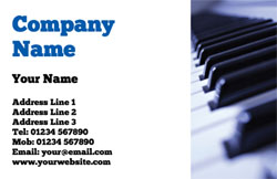 piano tutor business cards