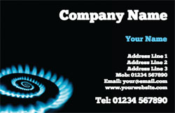 gas fitter business cards