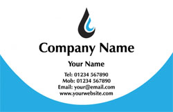 plumbing logo business cards