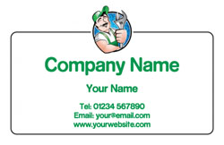 friendly plumber business cards
