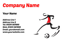 football coach business cards