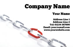 chain link business cards