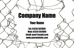 wire fencing business cards