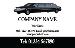 luxury limousines business cards