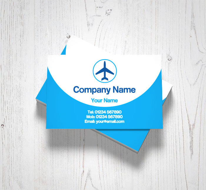 plane travel business cards