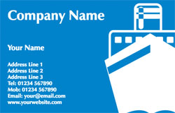 cruise liner business cards