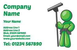 green window cleaner business cards