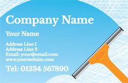 orange squeegee business cards