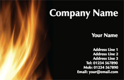 flames business cards
