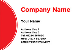 red circle business cards
