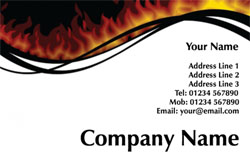 blazing business cards