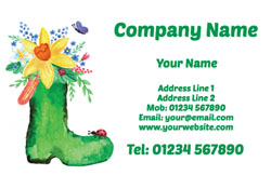 flowering welly business cards