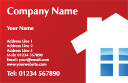 red builders business cards