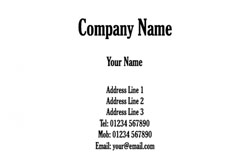 traditional business cards