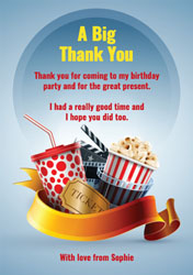 movie themed thank you cards