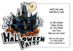 creepy house party invitations