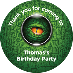 dinosaur eye party stickers