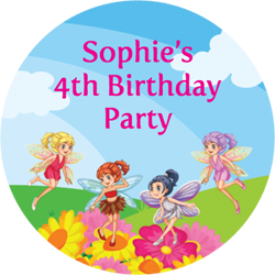 fairy party stickers