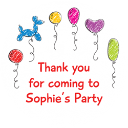party balloons party stickers