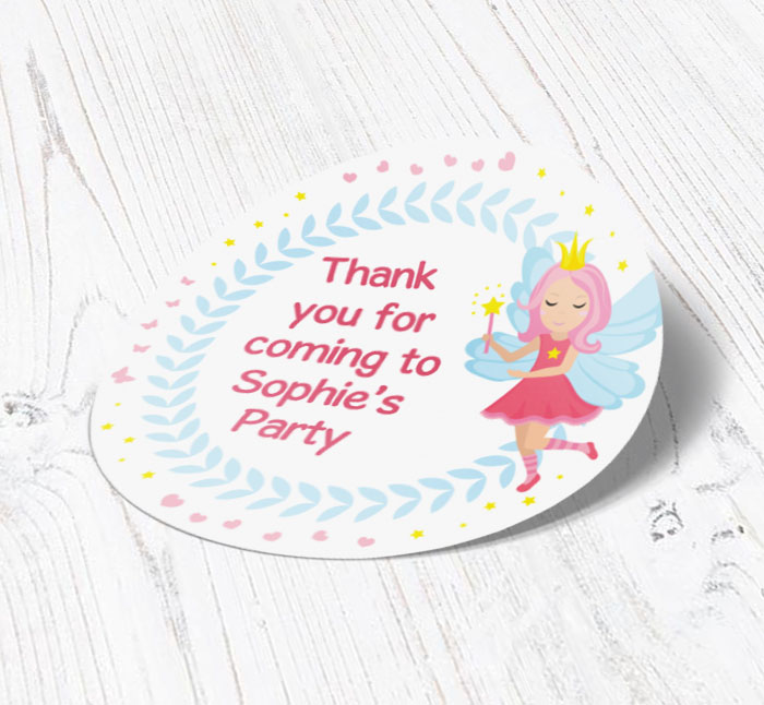 fairy dreams party stickers