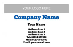 horizontal logo upload business cards