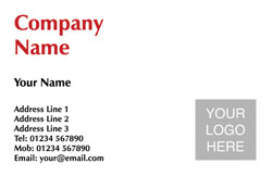 simple logo upload business cards