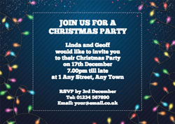 fairy lights party invitations