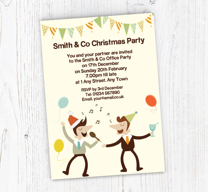 office christmas party invitations