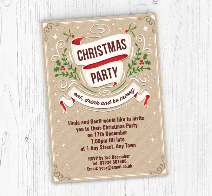 eat drink and be merry invitations