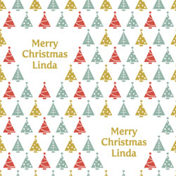 xmas trees wrapping paper