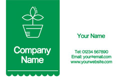 plant pot business cards