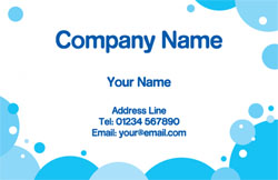 soap bubbles business cards