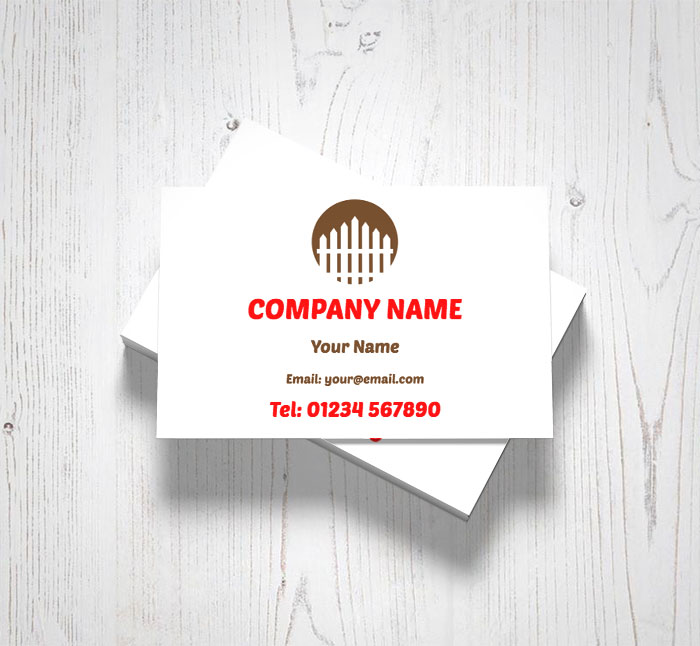 fence repair and installation business cards