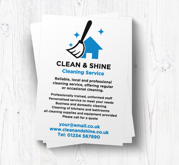 expert cleaning leaflets