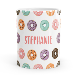 personalised donuts mug