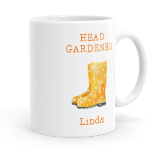 personalised head gardener mug