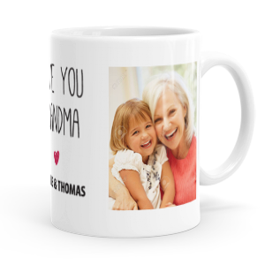 personalised love you grandma mug