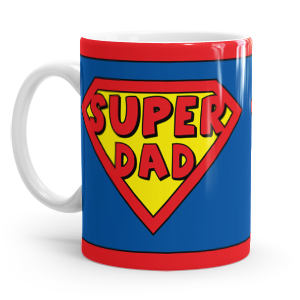 personalised super dad mug