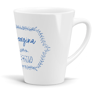 personalised best friend latte mug