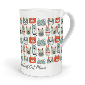 personalised cats fine bone china mug