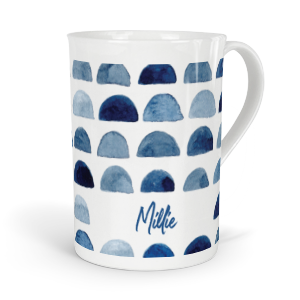 personalised indigo moon fine bone china mug