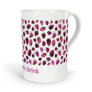 personalised very berry blackberries fine bone china mug