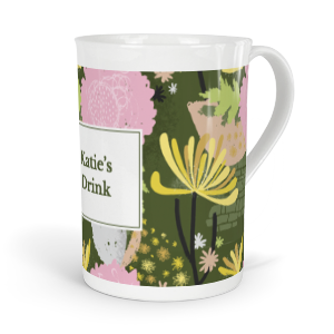 personalised verdant chrynsanthemum tea fine bone china mug