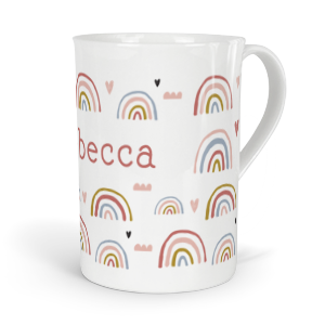 personalised rainbows fine bone china mug