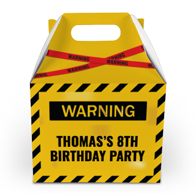warning party boxes