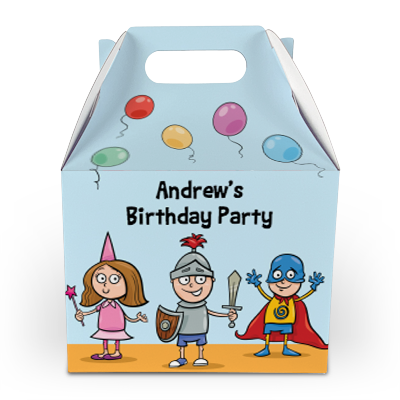fancy dress characters party boxes