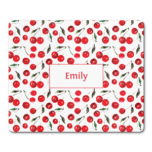 personalised very berry cherries placemats