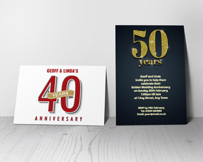 anniversary invitations