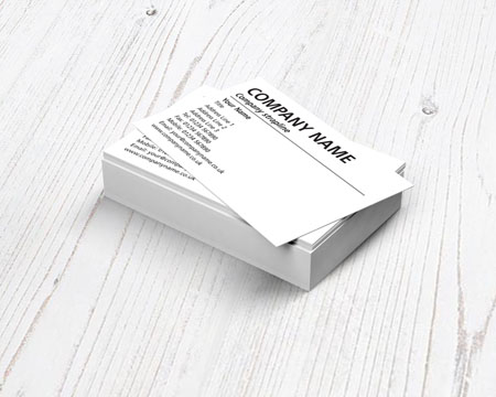 black and white business cards