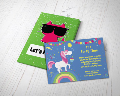 girls party invitations